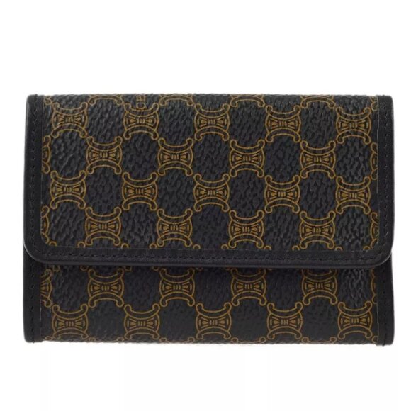 Celine Black Macadam Key Case Small Good YS00/55 KK31550 - Picture 1 of 15